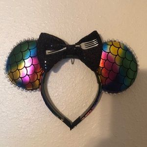 Rainbow Mermaid Minnie Ears